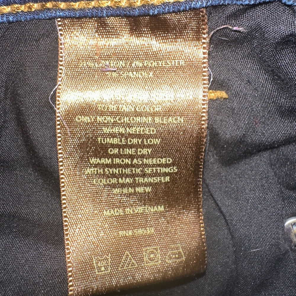 Kut from the Kloth Women Size 12 Jeans Mia Toothpick Skinny Blue Denim Dark Wash - Picture 5 of 7
